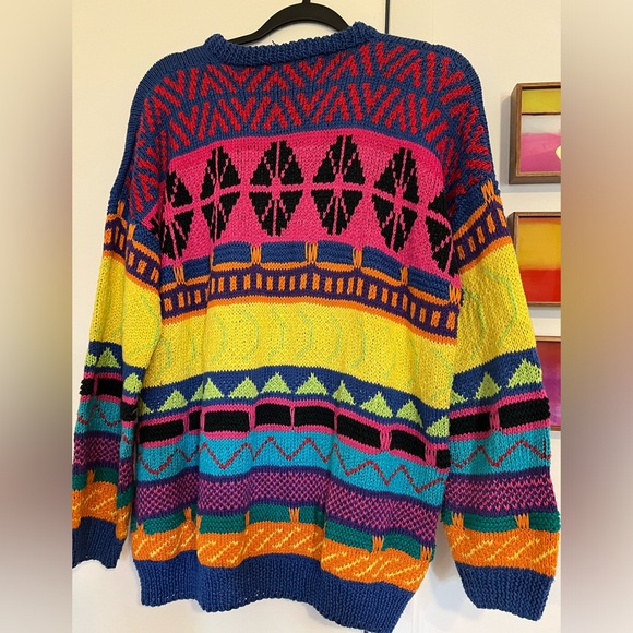 Amazing unique vintage 100% cotton sweater - Picture 5 of 5